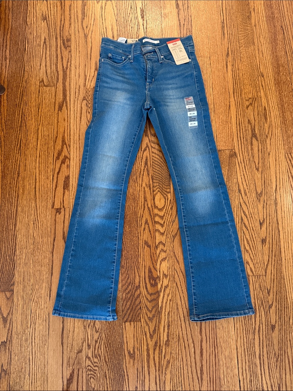 Levi's Women's Blue Flare Jeans - Mid Wash